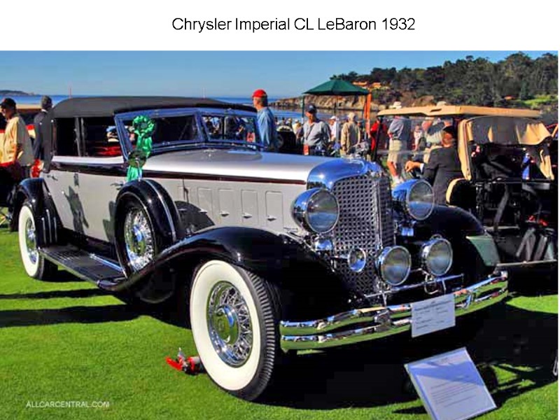 Chrysler Imperial CL LeBaron 1932 Chrysler Imperial CL LeBaron 1932
